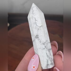 White Howlite Crystal Tower A